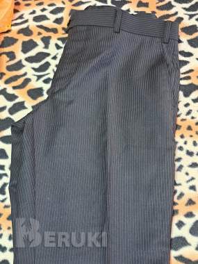 Брюки мужские черные в тонкую полоску, р. 50-52, новые, импортные 2