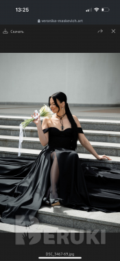 Стильное черное свадебное платье от дизайнера наталья минина 2