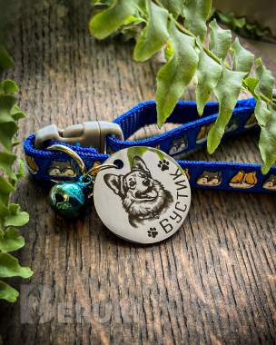 Стальной адресник