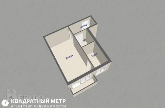 1- комнатная квартира по ул. Грибоедова 17