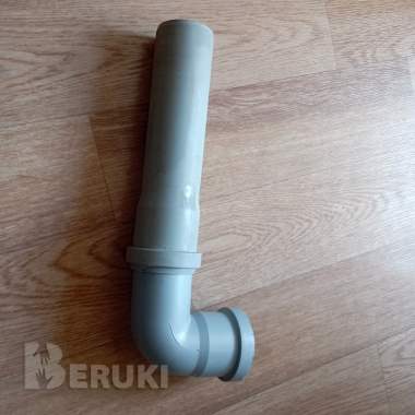 Колено и труба канализации (dn 50, угол 90) 4