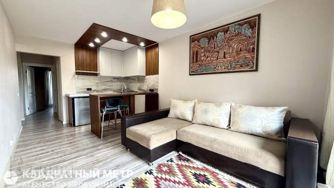 2-комнатная квартира 43. 9м2 с собственной террасой в «новой боровой», небесная 2 0