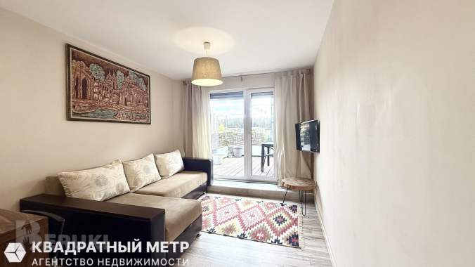 2-комнатная квартира 43. 9м2 с собственной террасой в «новой боровой», небесная 2 1