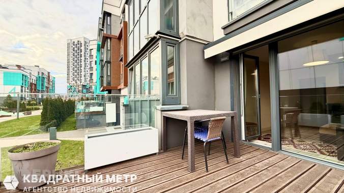 2-комнатная квартира 43. 9м2 с собственной террасой в «новой боровой», небесная 2 3