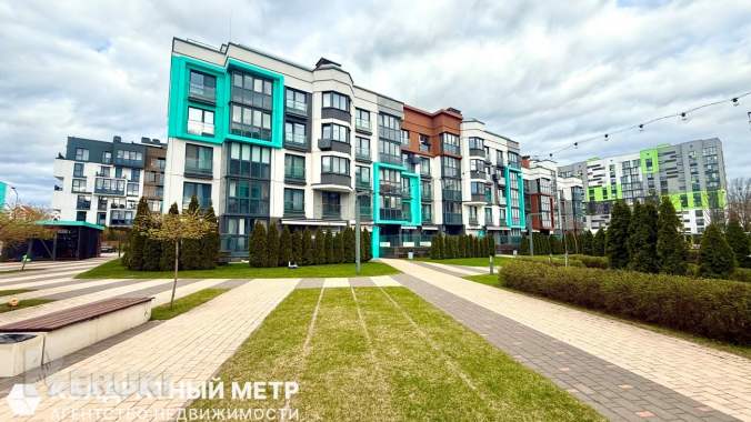 2-комнатная квартира 43. 9м2 с собственной террасой в «новой боровой», небесная 2 12