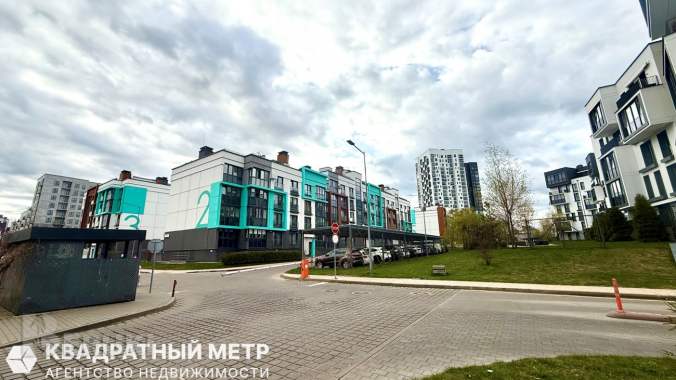 2-комнатная квартира 43. 9м2 с собственной террасой в «новой боровой», небесная 2 14