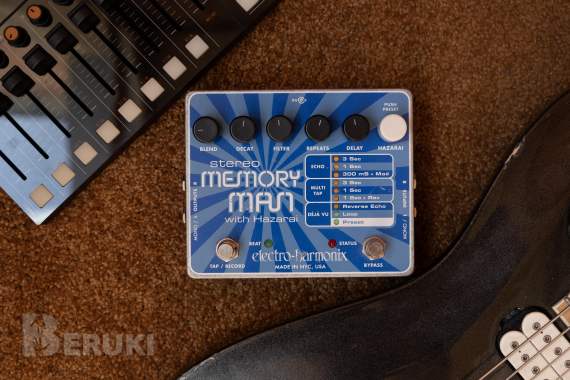 Педаль эффектов electro-harmonix stereo memory man with hazarai 0