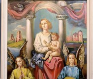 Картина ткачёва в. В. Мадонна с пролетающей птицей