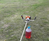 Покос травы, бурьяна. 