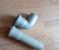 Колено и труба канализации (dn 50, угол 90)