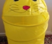 Корзина-котенок для игрушек, новая, желтого цвета,