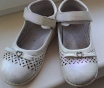 Туфли детские белые, р. 27, б. У