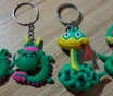 Брелки дракончик и змейка, новые-4шт