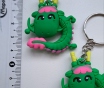 Брелки дракончик и змейка, новые-4шт