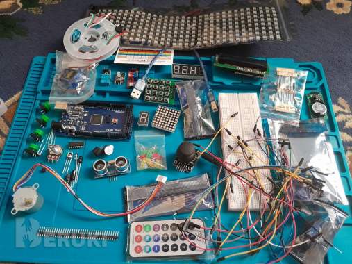 Набор arduino mega 2560 r3 super kit и микроник 2