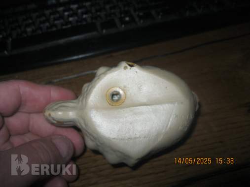 Старая резиновая игрушка рыбка, морской еж СССР 1