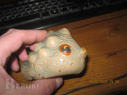 Старая резиновая игрушка рыбка, морской еж СССР 5