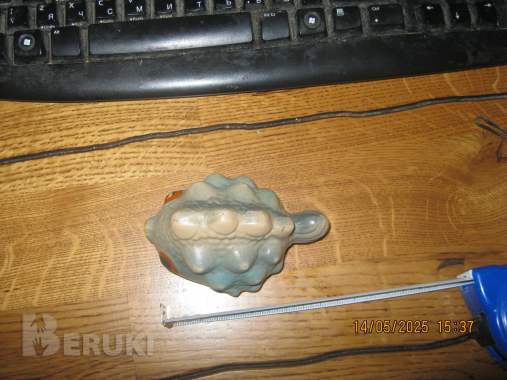 Старая резиновая игрушка рыбка, морской еж СССР 9