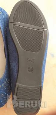 Балетки синие под джинс, р. 36, новые 1