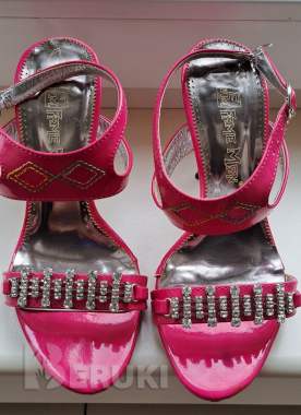 Босоножки черные и розовые, б. У. 2 пары 5