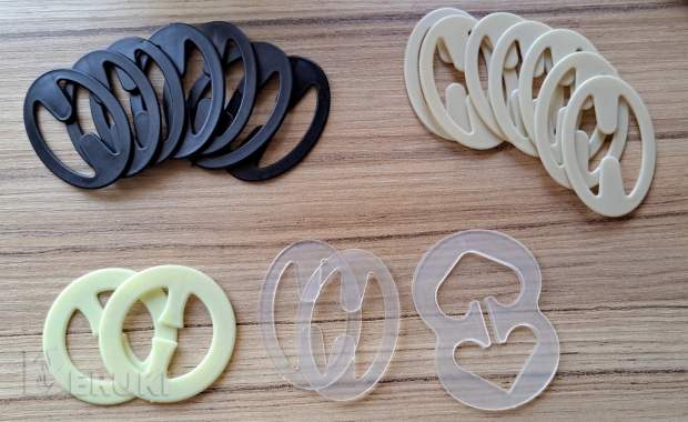 Клипса для бюстгалтера, пластик. 0