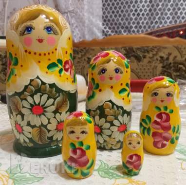 Матрешка-сувенир-2шт, деревянная 3