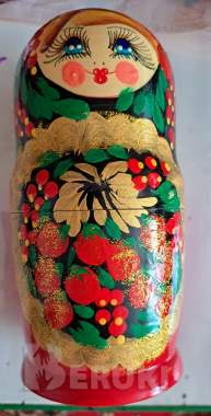 Матрешка-сувенир-2шт, деревянная 4