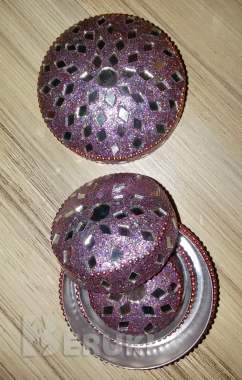 Шкатулки металл и керамика, новые-2шт 6