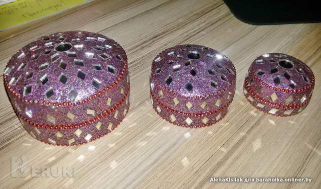 Шкатулки металл и керамика, новые-2шт 7