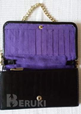 Сумка черная на кнопке и золотистой цепочке, новая 3