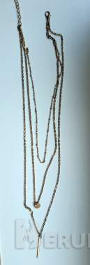 Цепочка тройная под золото (бижутерия), новая 0