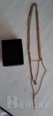 Цепочка тройная под золото (бижутерия), новая 2