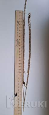 Цепочка тройная под золото (бижутерия), новая 4