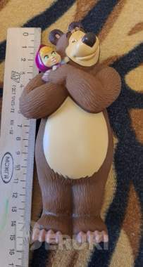 Маша и медведь, резиновые игрушки-4шт 2