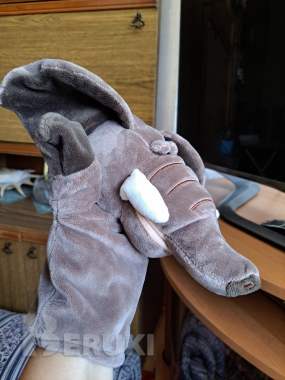 Слон-рукавичка для игр и театра, новая 2