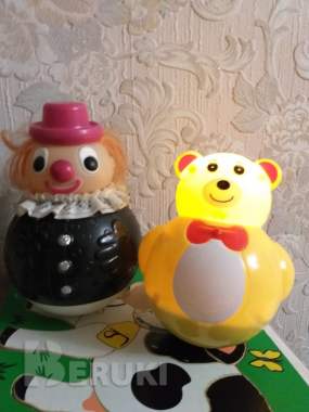 Неваляшки клоун и медведь-2шт 1