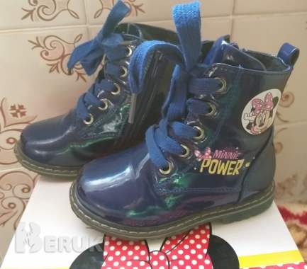 Ботинки-полусапожки ясельные минни маус, р. 22 0