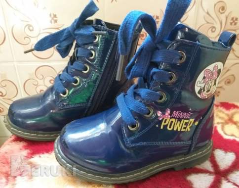 Ботинки-полусапожки ясельные минни маус, р. 22 3