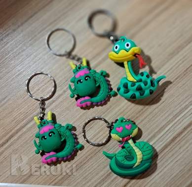 Брелки дракончик и змейка, новые-4шт 1