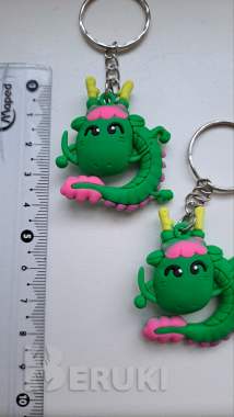 Брелки дракончик и змейка, новые-4шт 3