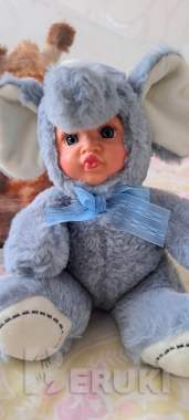 Куклы плюшевые-жирафчик, слоники-3шт 3