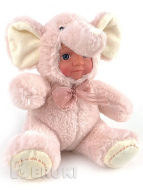 Куклы плюшевые-жирафчик, слоники-3шт 5