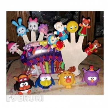 Подставка для пальчикового театра-резинок, волос 3