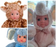 Куклы плюшевые-жирафчик, слоники-3шт