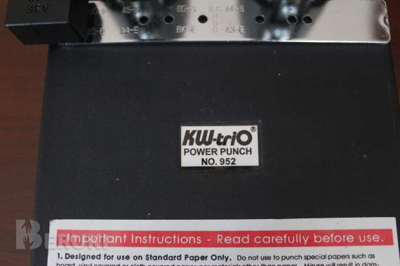 Дырокол мощный kw-trio 952 с комплектующими. 4