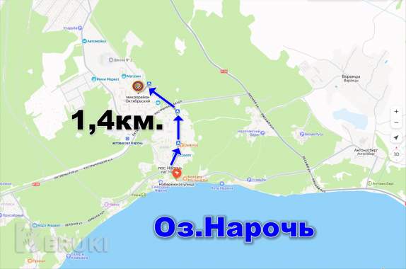 Продам коттедж в к. П. Нарочь. 139км. От минска 8