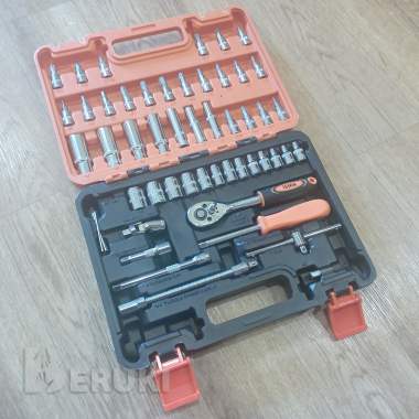 Набор инструментов isma с трещоткой (1/4", 53 предмета) 0