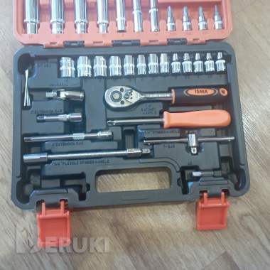 Набор инструментов isma с трещоткой (1/4", 53 предмета) 4