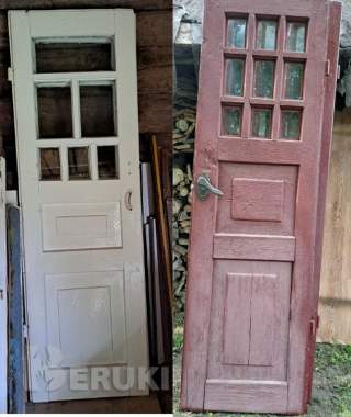 Дверь двойная деревянная, б. У для дома. 0