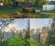 Участок с фундаментом и скважиной
